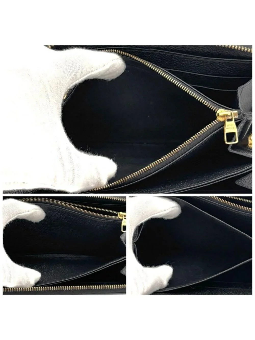 Louis Vuitton Wallet Zippy Monogram Black